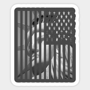 Statue of Liberty - American Flag Sticker